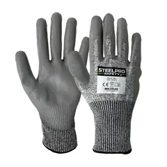 STEELPRO - Guante Multiflex Cut-3 Pu Nivel -l Set x 12
