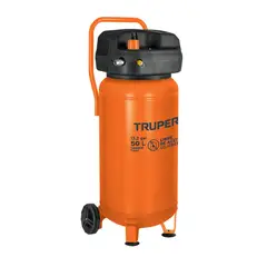 TRUPER - Compresor de Aire 3HP 50 L 116 PSI Libre de Aceite