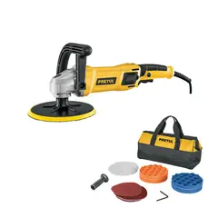 PRETUL - Polichadora 7 Pulgadas 1200W 1000-3500 RPM IP20 con Maletín