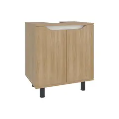 RTA DESIGN - Mueble Lavamos de Pedestal Marlo 63x55x41 Rta Fresno Blanco