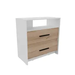 JUST HOME COLLECTION - Cómoda Natura 80 82.6X80X42.5Cm Duna Blanco