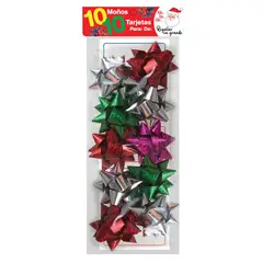 GENERICO - Moños x10 Más Tarjetas de Navidad