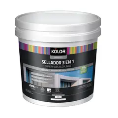 KOLOR - Sellador Exterior 3 en 1 para Superficies Alcalinas 1 Galón