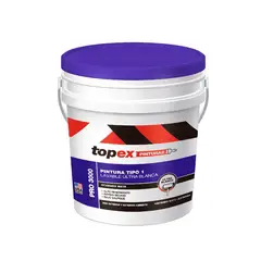 TOPEX - Pintura para Interior Súper Lavable Tipo1 Ultra Blanco 2.5 Galones