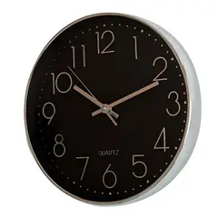 MARRES - Reloj Cromado Metal 30.5x30.5 cm Plata Tempus