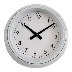 MARRES - Reloj Temperatura Metal 22.9x22.9 cm Blanco Tempus