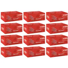 TRITON - Pack X12 Gancho Clip Jumbo x 50 Und