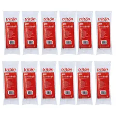 TRITON - Pack X12 Gancho Legajador Plastico Bolsa x 20 Und