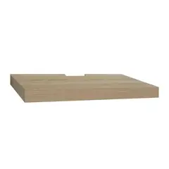 ESPACIOS ARMONICOS - Repisa Flotante Resistente 49.5x24.5x4cm Madera Clara