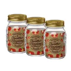 BORMIOLI - Set 3 Recipientes Quattro Stagione 500ml