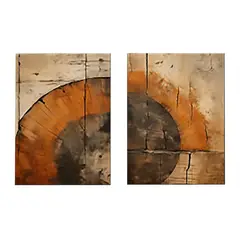 DE CASA - Cuadro Diptico Canvas Wabi 1 70 X 50 X 2 Cms