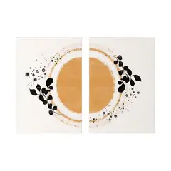 DE CASA - Cuadro Diptico Canvas Sun 70 X 50 X 2 Cms