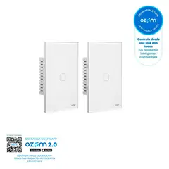 VTA PLUS - Kit De 2 Interruptores Smart Inteligentes Sencillo