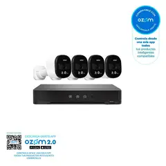 VTA PLUS - Kit Dvr 4 Cámaras 3K Uso Exterior 8 Canales Cossmy
