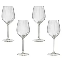 ROYAL LEERDAM - Set x 4 Copas Vino Rojo Plisse 50cl 17oz