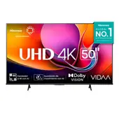 HISENSE - Televisor 50 Pulgadas Led Uhd 4k Smart Tv 50a6nv