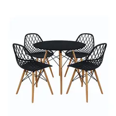 undefined - Juego de Comedor 4 Puestos Redondo Sombra