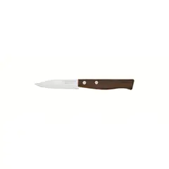TRAMONTINA - Cuchillo de Legumbres en Acero Inoxidable con Mango en Madera 3 Tradicional