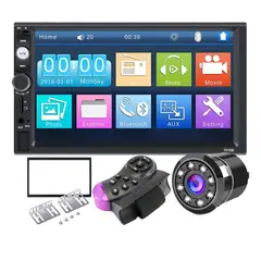 52 BITS - Radio Para Carro Con Bluetooth Pantalla Táctil 7010B Con Usb