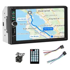 52 BITS - Radio Para Carro Con Bluetooth Pantalla Táctil 7018B Con Usb