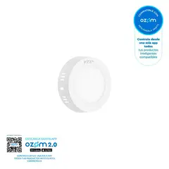 VTA PLUS - Panel LED Inteligente Wifi Multicolor 6w 4.5'' Sobreponer