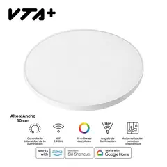 VTA PLUS - Panel LED Inteligente Wifi Multicolor 24w 30cm Sobreponer