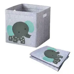 undefined - Caja Cesta Organizar Almacenar Juguetes Plegable En Fieltro