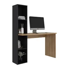 RTA DESIGN - Escritorio Biblioteca Aston 145x120x45 Rta Madera natural Wengue