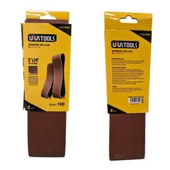 UYUSTOOLS - Bandas de Lija 2 Piezas 3"x24" Grano 100