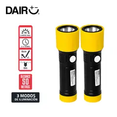 DAIRU - Kit 2 Linternas Recargables Alcance 50 Metros