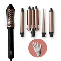 MERTEC - Kit Rizador 5 En 1 Color Rosa
