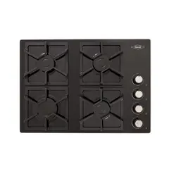 HACEB - Estufa Empotrable 4 Puestos 60x43 de Cristal a Gas Natural CCR60-F4P-SBF031