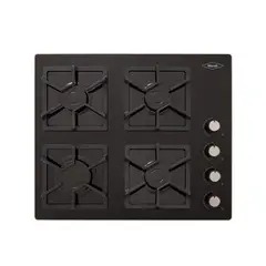 HACEB - Estufa Empotrable 4 Puestos 60x51 de Cristal a Gas Propano CCR60-F4P-SBF031