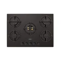 HACEB - Estufa Empotrable 76 cm de Cristal Triple Corona Oro Gas Natural CCR76-F5P-SPS027