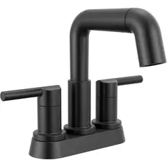 DELTA - Grifo De Baño Con Boquilla Desplegable Color Negro Mate Nicoli