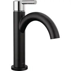 DELTA - Grifo De Baño Nicoli Con Acabado Negro Mate Y Montaje Elegante