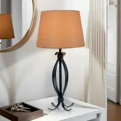 JUST HOME COLLECTION - Lámpara De Mesa Helena 1 Luz E27 Beige
