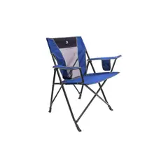 GCI OUTDOOR - Silla Plegable Comfort Pro Para Camping Con Respaldo De Malla Azul Jaspeado