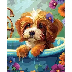 undefined - Pintura Colorida de Perro para Principiantes y Niños