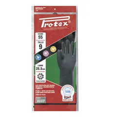 PROTEX - Guante Industrial Calibre 55 Negro Talla 9