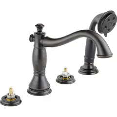 DELTA - Grifo De Baño Bronce Veneciano Con Diseño Elegante Y Drenaje Emergente