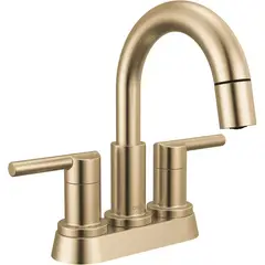 DELTA - Grifo De Baño Bronce Champán Con Pulverizador Desplegable