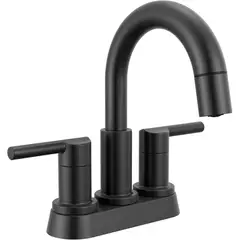 DELTA - Grifo De Baño Nicoli Con Acabado Negro Mate Y Rociador Extraíble