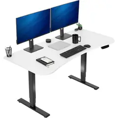 VIVO - Escritorio Eléctrico con Altura Ajustable y Tablero Blanco para Oficina Profesional