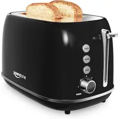 KEENSTONE - Tostadora Retro de 800 W con Ranuras Extra Anchas