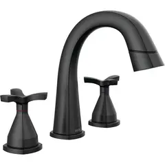 DELTA - Grifo De Baño Stryke Negro Mate Con Pulverizador Extraíble
