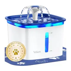undefined - Fuente de Agua Automática Veken 95 oz para Gatos y Perros