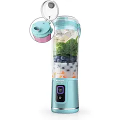 NINJA - Licuadora Portátil Blast Ideal para Batidos con Estilo Aguamarina