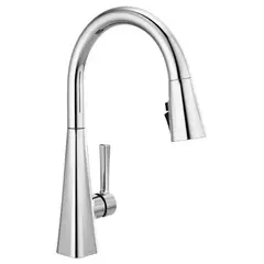 DELTA - Grifo De Cocina Lenta Cromado Con Rociador Extraíble Moderno