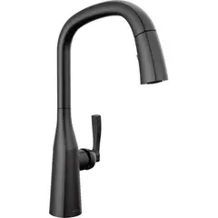 DELTA - Grifo De Cocina Negro Mate Con Rociador Magnético Faucet Stryke